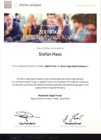 Stefan Haas - Digital Trends Zertifikat