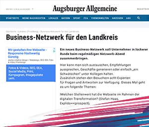 Augsburger Allgemeine Business Netzwerk Vortrag