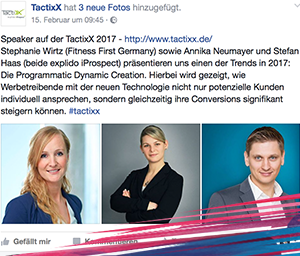 Tactixx Facebook Page - Stefan Haas